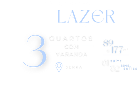 3 Quartos com Varanda - Tipologia Atmo Residence